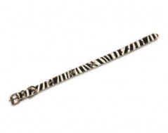 Coleira Pele Zebra